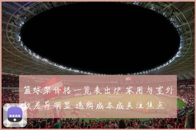 篮球架价格一览表出炉 家用与室外款差异明显 选购成本成关注焦点