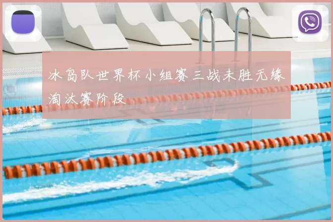 冰岛队世界杯小组赛三战未胜无缘淘汰赛阶段